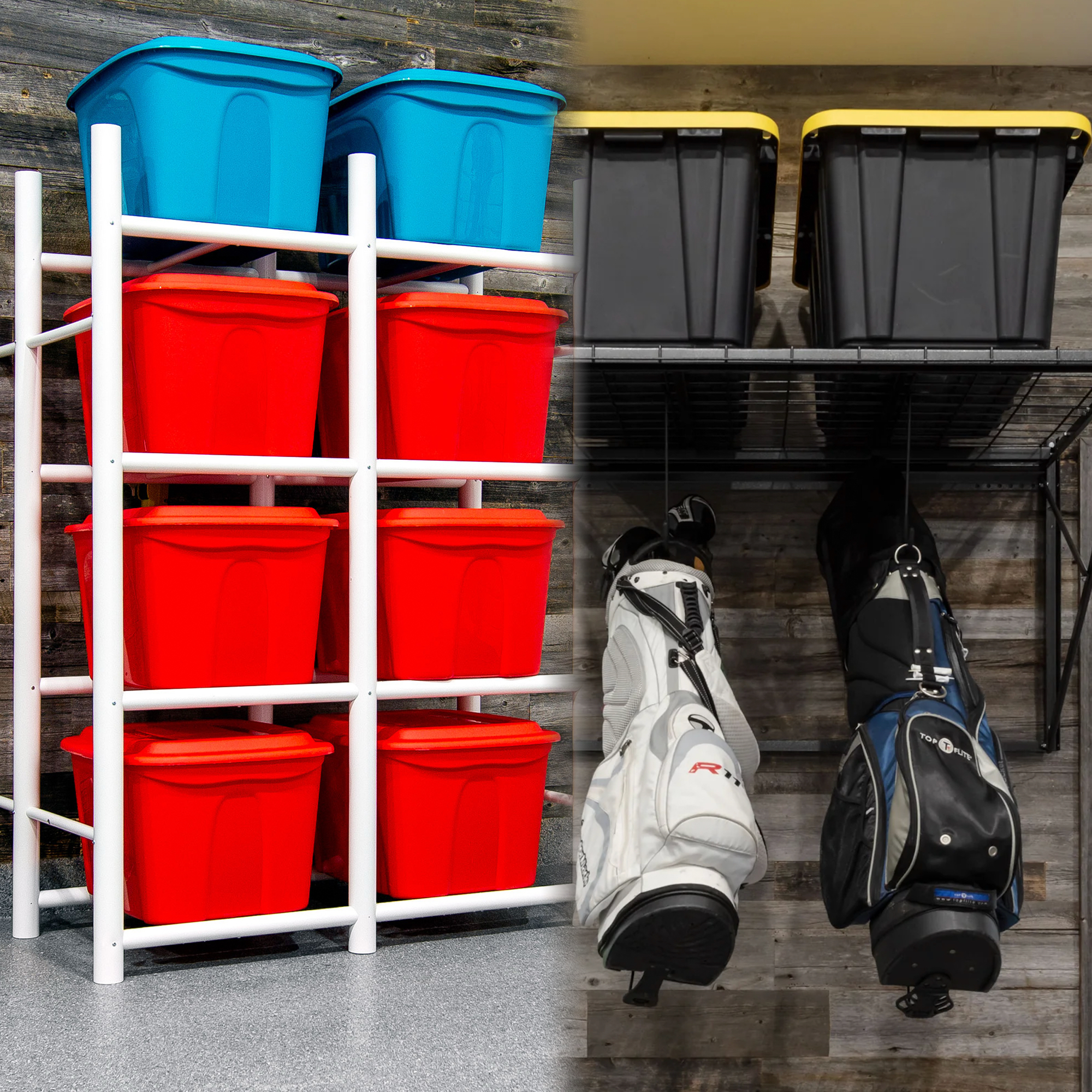 Garage organization with ProRack and Bin Warehouse