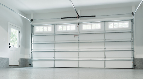 neatly installed garage doors