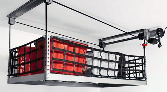 overhead storage rack