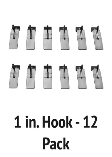 12-pack of 1 inch metal hooks