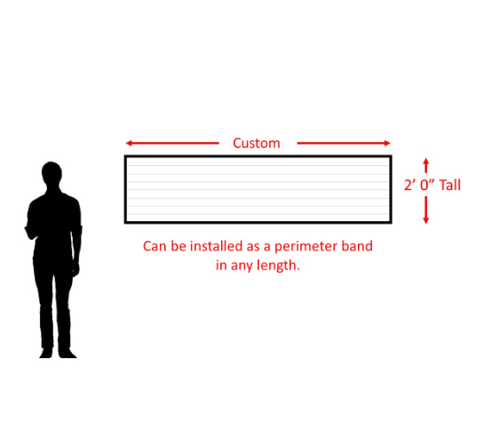 Perimeter Band Slat Wall Install