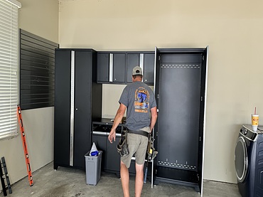 Garage Cabinet Installation